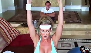 Brandi love screams & shouts as their akin gym dearest rams their akin milf cunt - milfymomxxx video