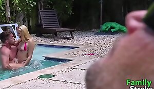 Fucking Daddy's Girlfriend readily obtainable Pool: Full HD FamilyStroke xnxx fuck video