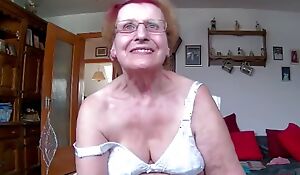 Granny in underwear with an increment of stockings