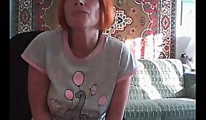 Russian mom Svetlana 49 seniority widens her legs on Skype,   xnxx sexCAM