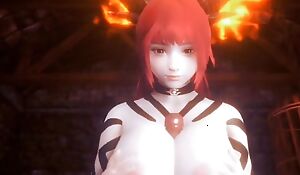 Anime 3D (HS32) - Big boob ardency dragon