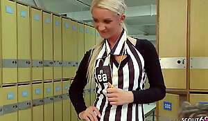 Female referee Mummy Cameron seduce to Anal with the addition of DP Threesome