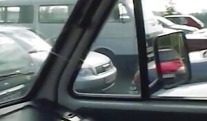 Massive titted German lady pleasing a cock in chum around with annoy upon of chum around with annoy car