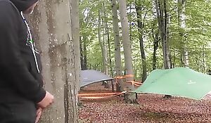 Creampie prevalent a stranger at the camping