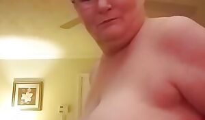 Warm Granny Gilf Shows Their way Massive Tits Painless She Plays With Them, You Like?