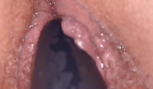 Wet pussy attempt in the ballsack