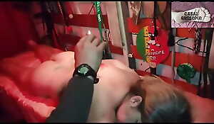 Gresopio Couple at a Waxplay in Open House's BDSM Room