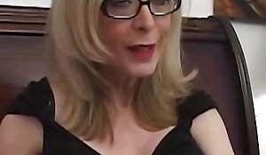 The Stunning Light-haired Older Drool-filled Nina Hartley Wears Naughty Underwear for Will not hear of Cock Sucking Audition