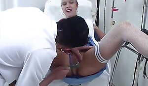 Mature Nurse Nailing with an increment of Sucking