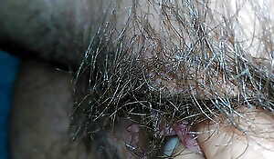 Aged   hairy pussy close-up Milf