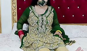 Beautiful Pakistani Bride Masturbation to Nuptial Dress nearly Illusory Hindi&urdu Dirty Talking