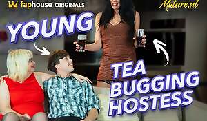 Youthful Tea Bugging the Hostess