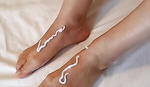 Foot Care Compilation with Granny Maria: Creamy Softness and Electro-hitachi Strokes!