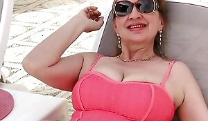 The Pink Pantheress:Cougar Granny Maria's Vampish Fun in the matter of the Full knowledge and Show The brush Private parts