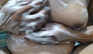 Nepali Horny and Sexy Wife Masturbating at Bathroom Greatest extent Bathing. Fully Naked and Hairy Pussy.