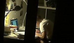 Eavesdrop Cute Teen Surrounding Hidden Cam Masturbation Check out Homework