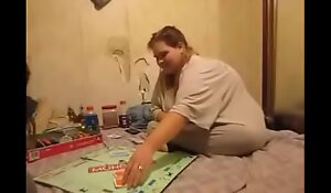 Fat Bitch Loses Monopoly Game and Gets Breeded as a result