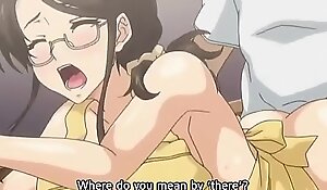 Horny guy can't get enough of that busty hentai milf pussy