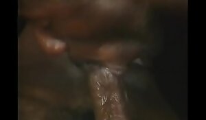 Mature black hunk likes to slam his salami after putting some slobber on the knobber
